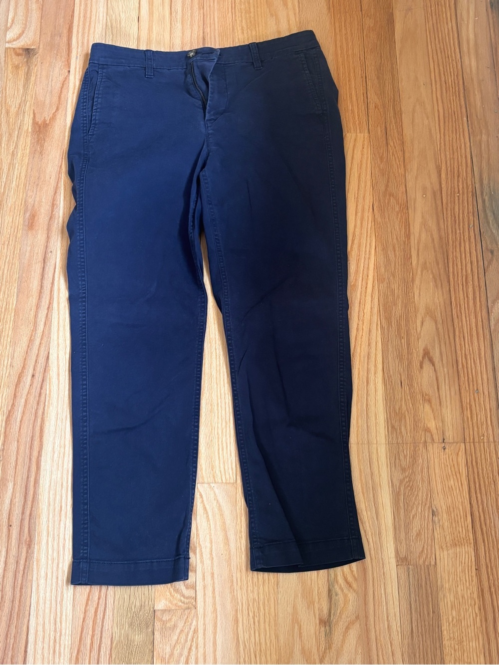 J Crew Girlfriend Navy Chino Pants - Classic Straight Fit